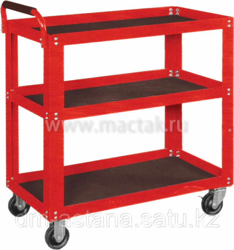 МАСТАК Тележка открытая, 3 полки, красная МАСТАК 520-33720R