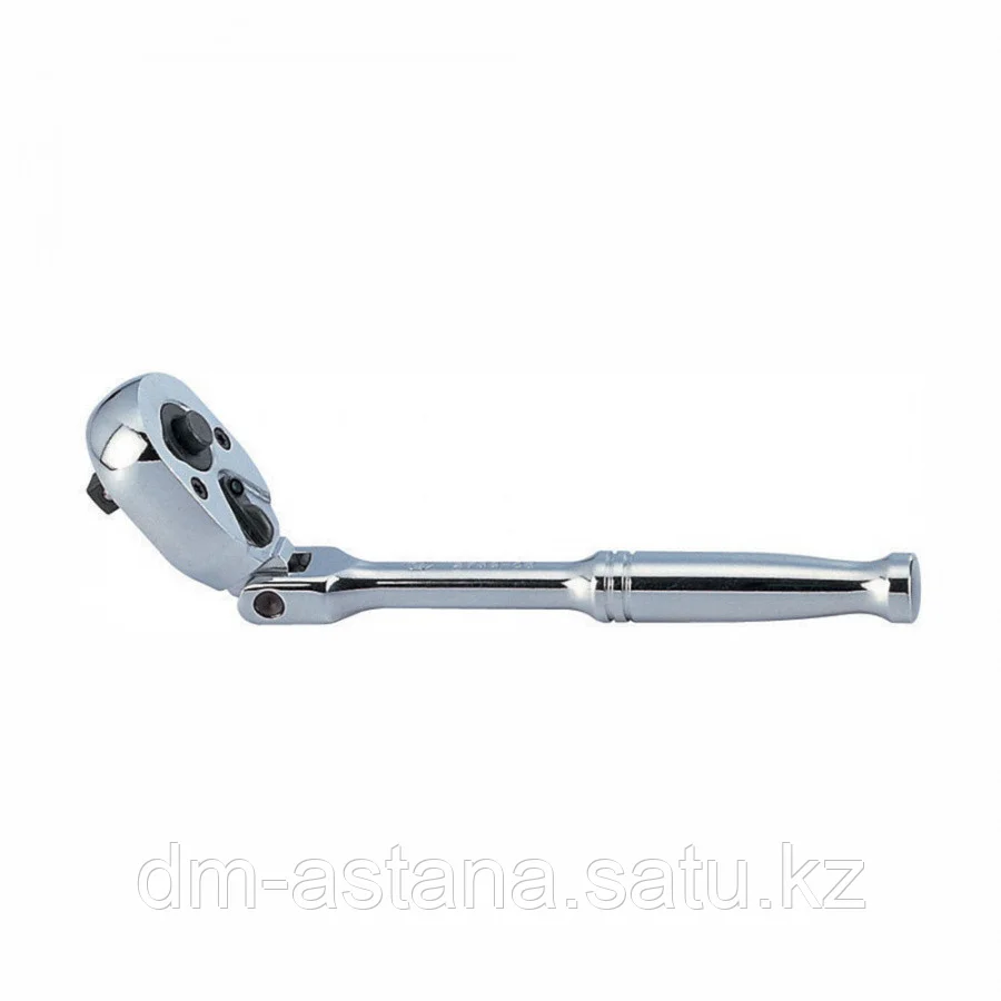 KING TONY Трещотка 1/4", 150 мм, 24 зубца, флажковая с кнопкой, шарнирная KING TONY 2781-06P