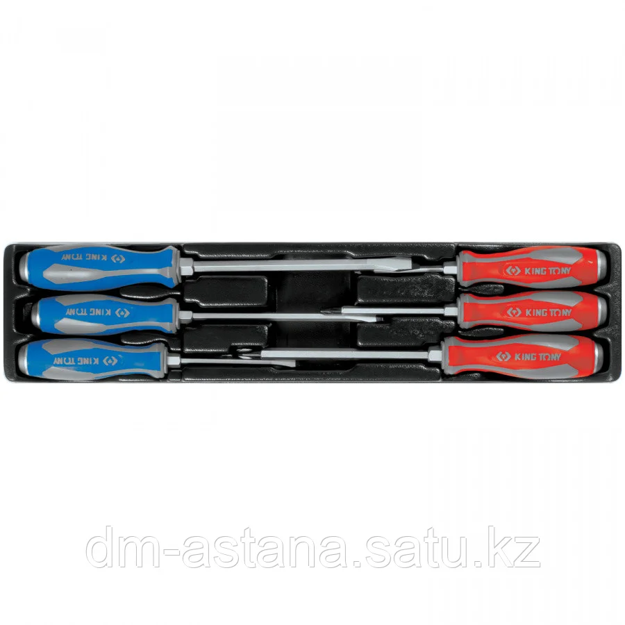 KING TONY Набор отверток силовых, ложемент, 6 предметов KING TONY 9-30206MR