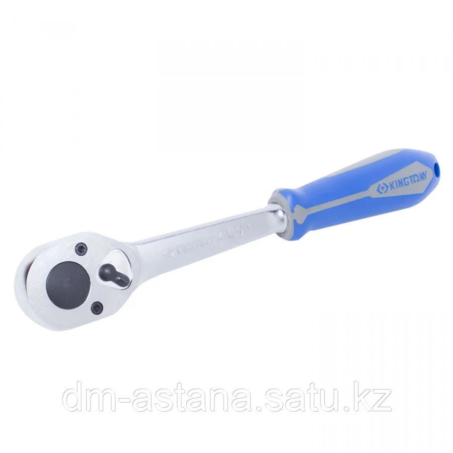 KING TONY Трещотка 1/2", 250 мм, 32 зубца, флажковая, фиксатор KING TONY 4779-10GR