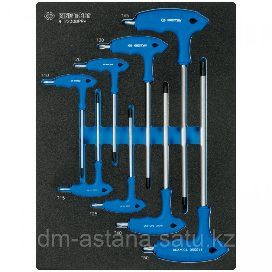 KING TONY Набор ключей TORX L-тип, ложемент, 8 предметов KING TONY 9-22308PRV