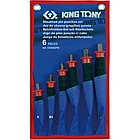 Набор выколоток с протектором, чехол из теторона, 6 предметов KING TONY 1006GPN