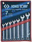 Набор комбинированных ключей, 10-19 мм, 7 предметов KING TONY 1207MR