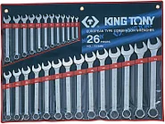 Набор комбинированных ключей, 6-32 мм, 26 предметов KING TONY 1226MR