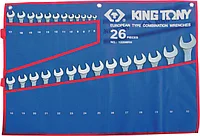 Набор комбинированных ключей, 6-32 мм чехол из теторона, 26 предметов KING TONY 1226MRN