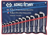 Набор торцевых L-образных ключей, 8-24 мм, 12 предметов KING TONY 1812MR