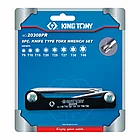 Набор Г-образных TORX, T9-T40, складные, 8 предметов KING TONY 20308PR