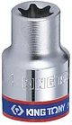 Головка торцевая TORX Е-стандарт 1/4", E4, L = 24 мм KING TONY 237504M