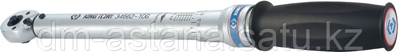 Динамометрический ключ серии "EXACT", 3/4", 100-600 Hм, для левой и правой резьбы, кейс KING TONY 34662-1DG