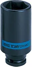 Головка торцевая ударная глубокая шестигранная 1/2", 32 мм KING TONY 443532M