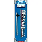 Набор торцевых головок 1/2"&3/8", TORX Е-стандарт, Е4-Е20, вороток, 12 предметов KING TONY 7112PR