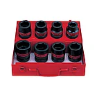 Набор ударных торцевых головок 1", шестигранные, 15/16"-5/18", 8 предметов KING TONY 8410SP