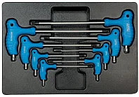 Набор L-образных ключей TORX, ложемент, 8 предметов KING TONY 9-22308PR