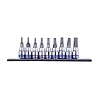Набор торцевых насадок 1/4", TORX, Т8-Т40 мм, L = 37 мм, 9 предметов KING TONY 2109PR